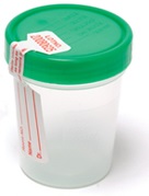 Container Specimen Urine 4 oz w/screw on lid & T .. .  .  